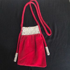 Red Velvet Purse